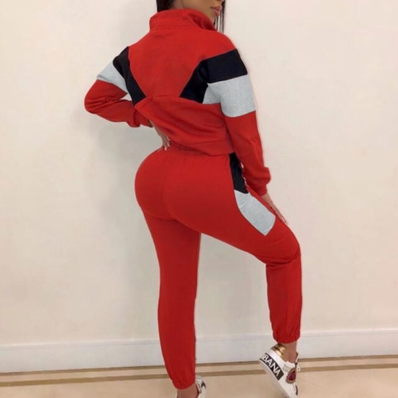 Red Tracksuit Set - Picture 2 of 3